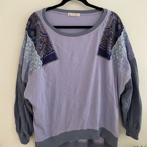 Free People Feelin It Patchwork Top